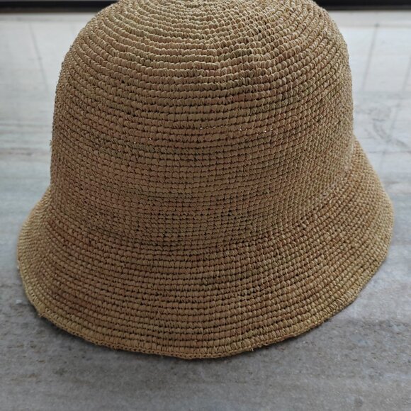 LOEWE x Paula\'s Ibiza Raffia & Leather Bucket Hat main image 9